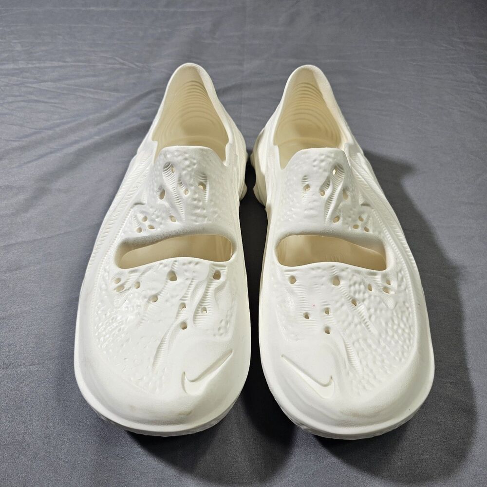 Nike ISPA Universal Cream White Slip On Clog Foam Shoes Mens 11 NO INSOLE